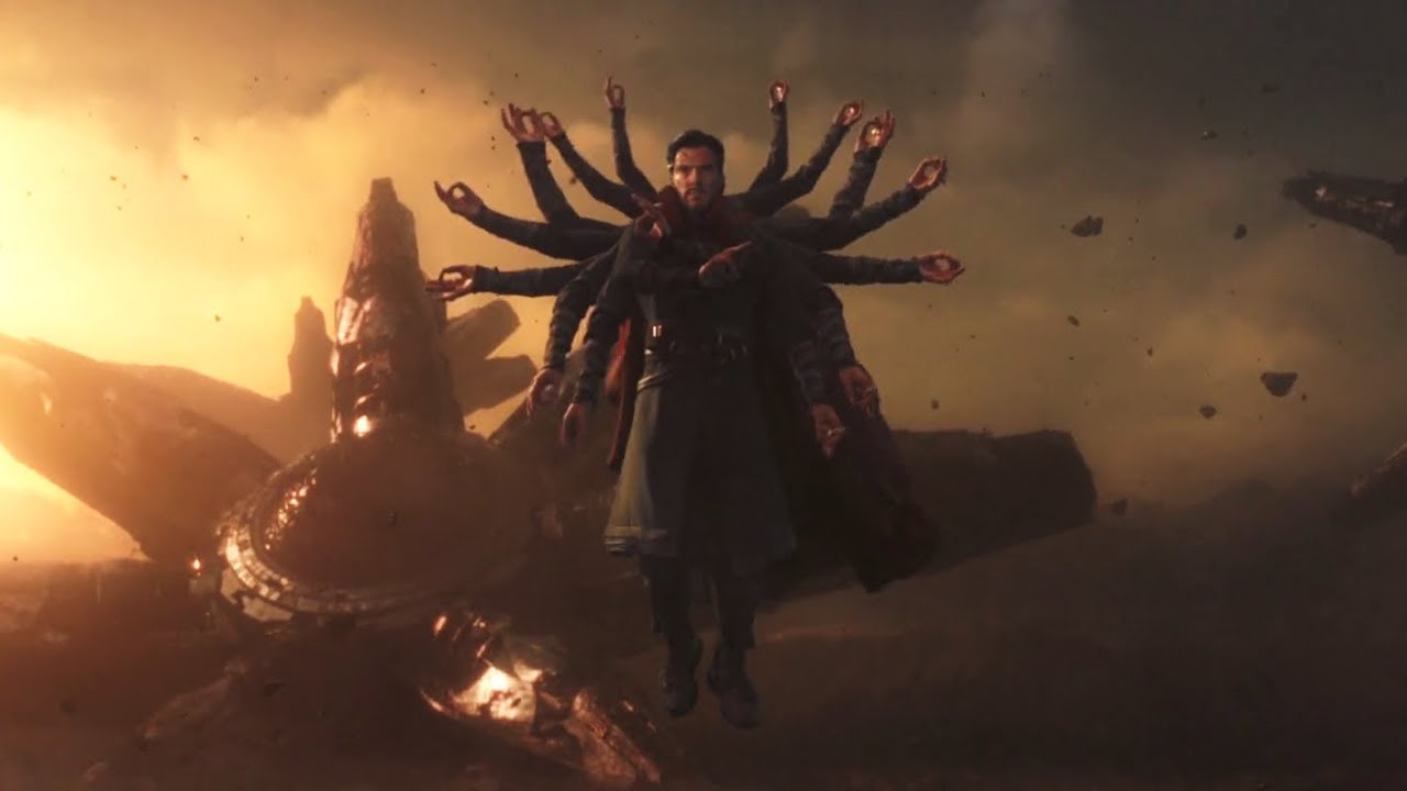 Image of Dr. Strange with multiple hands